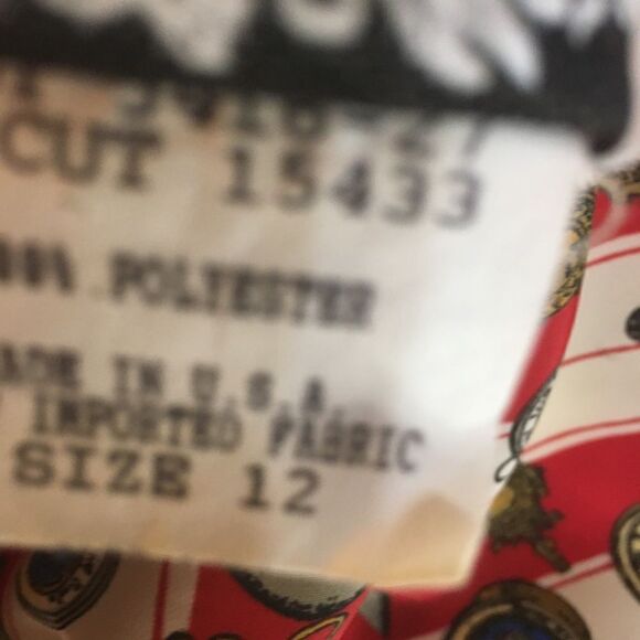 Helen St. Marie VTG Grandpa Clock Print Blouse Size 12 - Picture 8 of 10